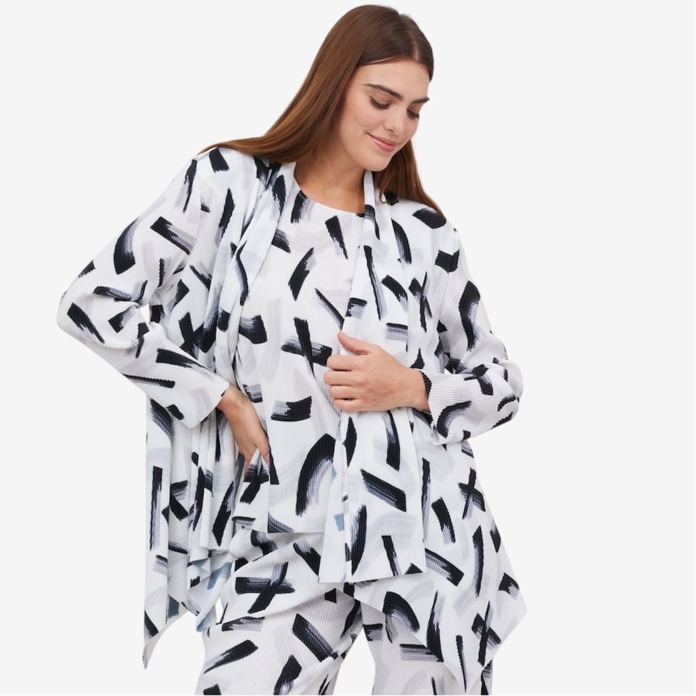 Wynne Style Plisse‎ Plus Size Cardigan NWT SIZE 2XL